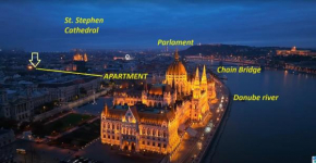 60m2 Between of Chain bridge, Cathedral, Parlament,Castle district